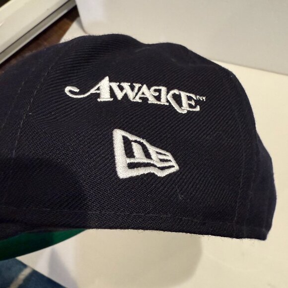 New Era x Awake NY Yankees 2000 Subway Series 59 Fifty Wool Fitted Cap Size 8 - Picture 2 of 10